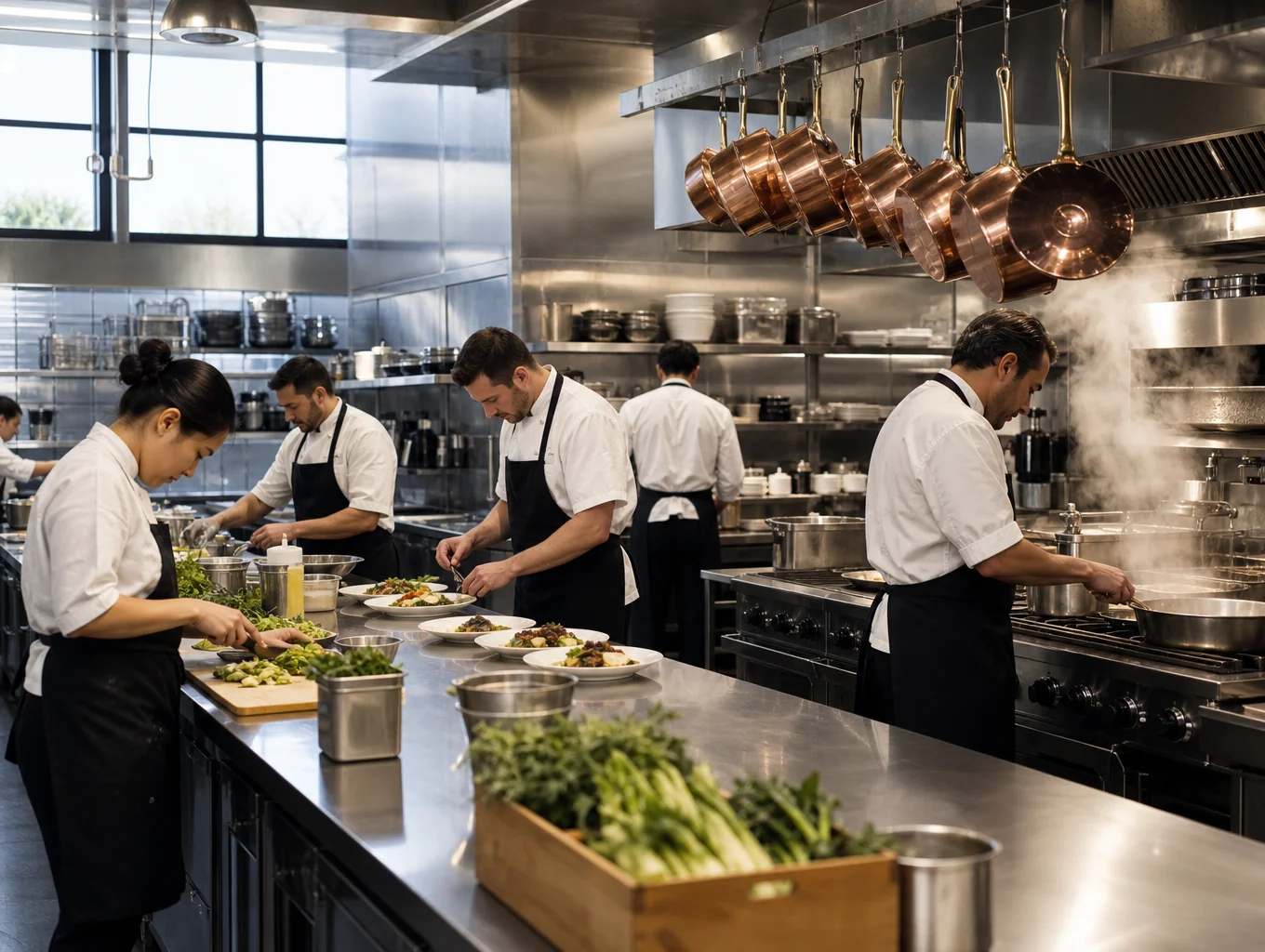 Hospitality uniform chef jackets and culinary service aprons