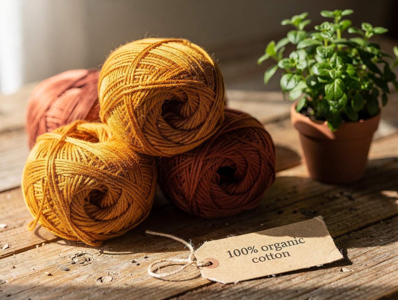Spools of textile-to-textile recycled polyester yarn in textile development facility